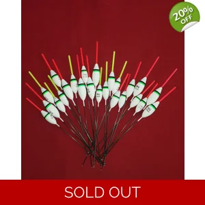 'MATCH RANGE' CLEARANCE x 24 Pole Floats (WE314)